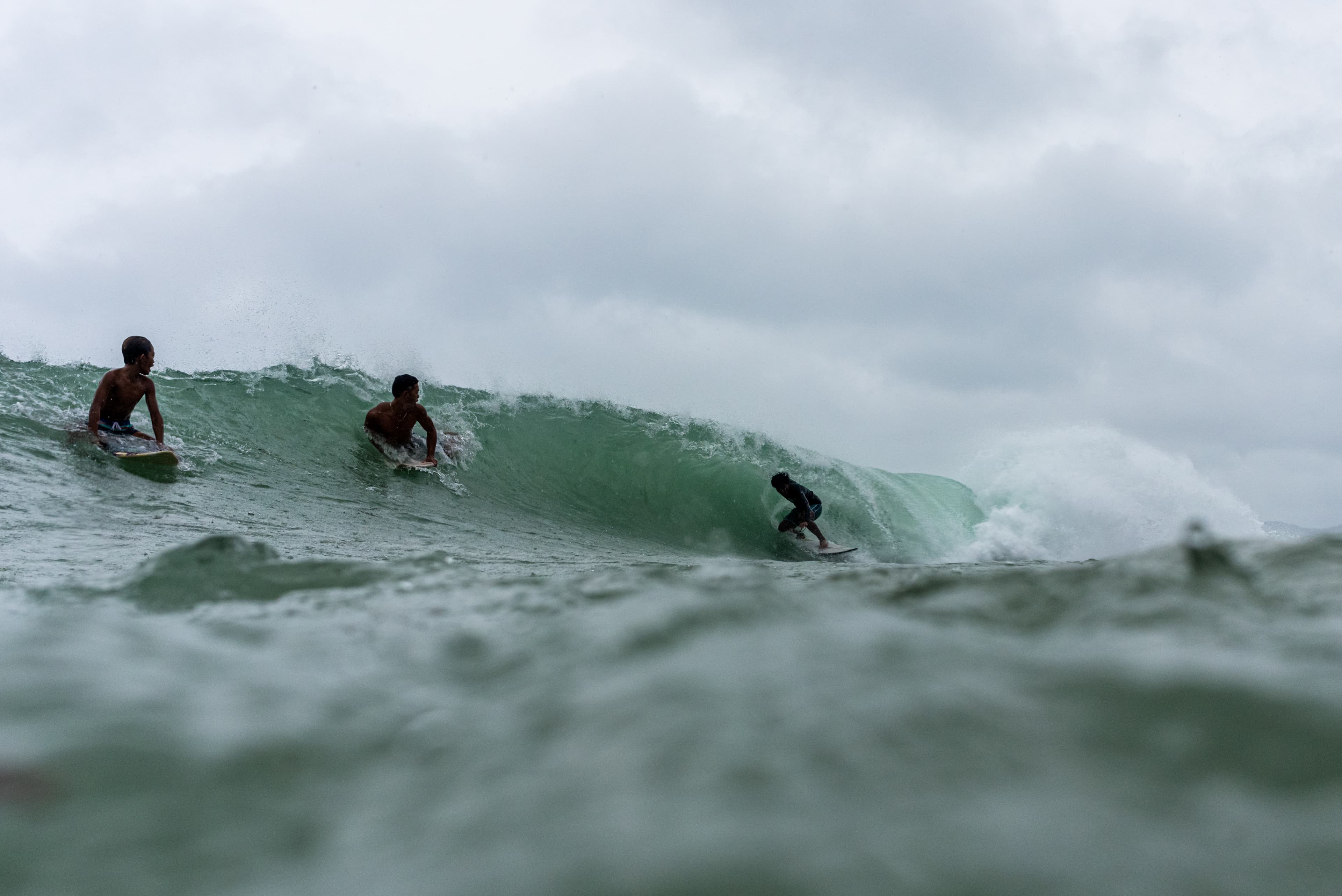 Guiwan, Union. Beginner friendly surf spot in Siargao Island.