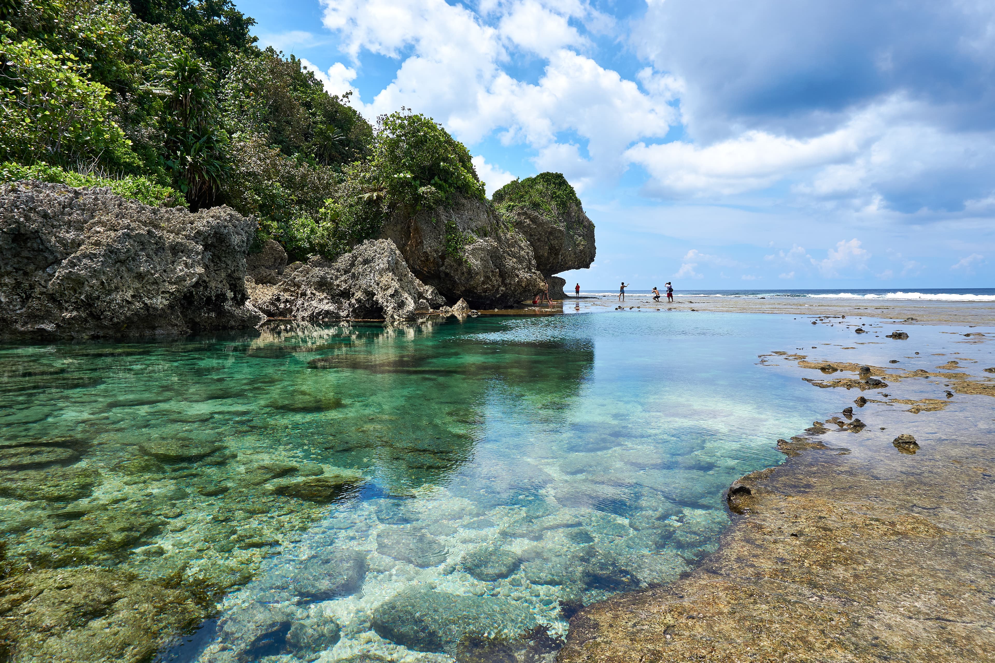 magpupungko rock pools pilar siargao island